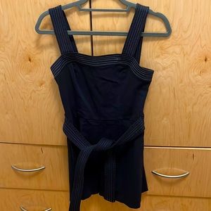 Navy color,worn 2 ,no stains ,no damage